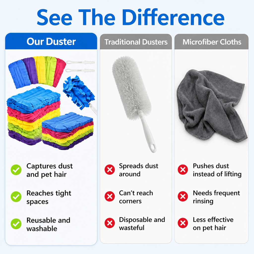 ZephyraDuster™ — Effortless Dust-Free Bliss That Makes Your Home Shine