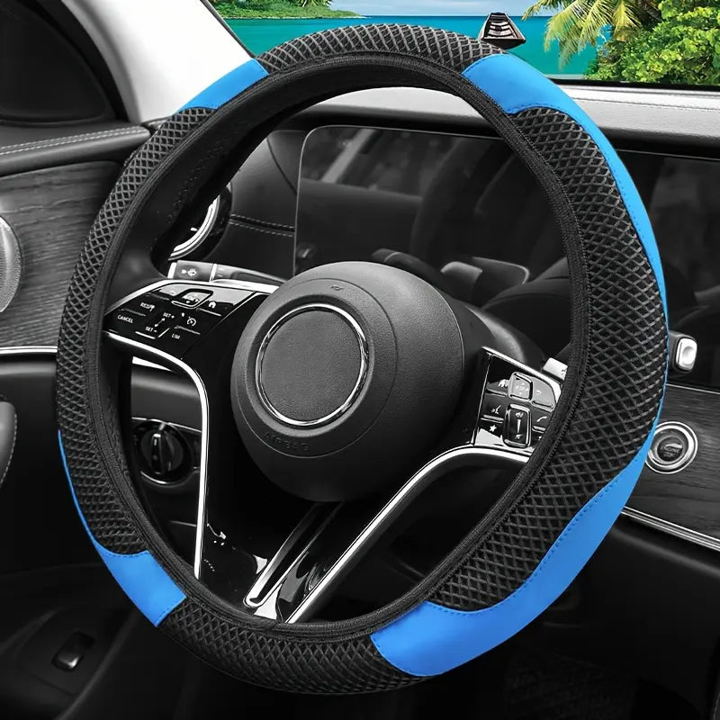 Steering Wheel Cover in Carbon Fiber with Non-Slip Grip for A-Class W177 (2019-2022)