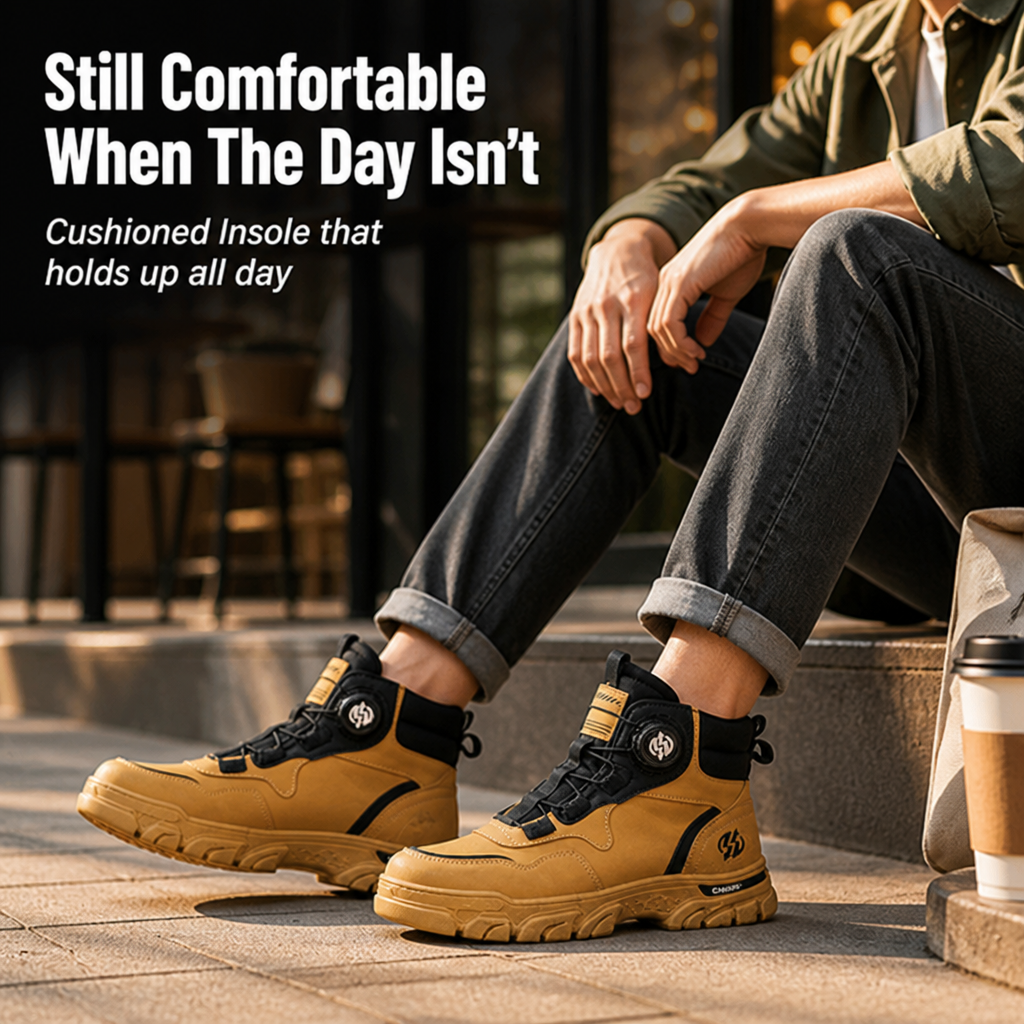 TitanStride™ — Unstoppable Grip and All-Day Dry Comfort for Tough Jobs