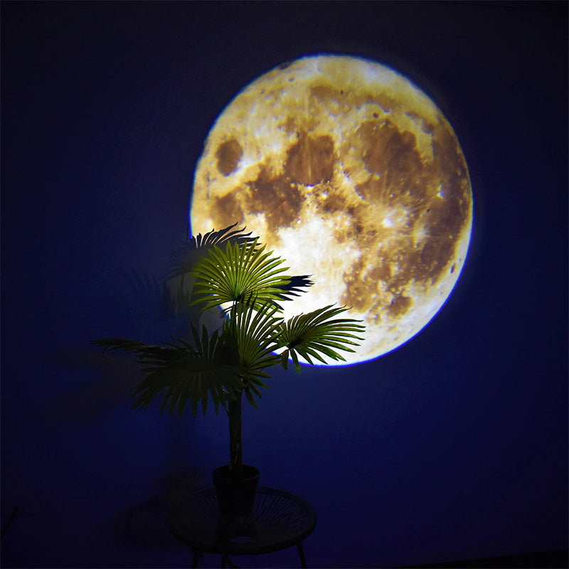 LED Lamp for Celestial Projection with Adjustable Neck and Two Films