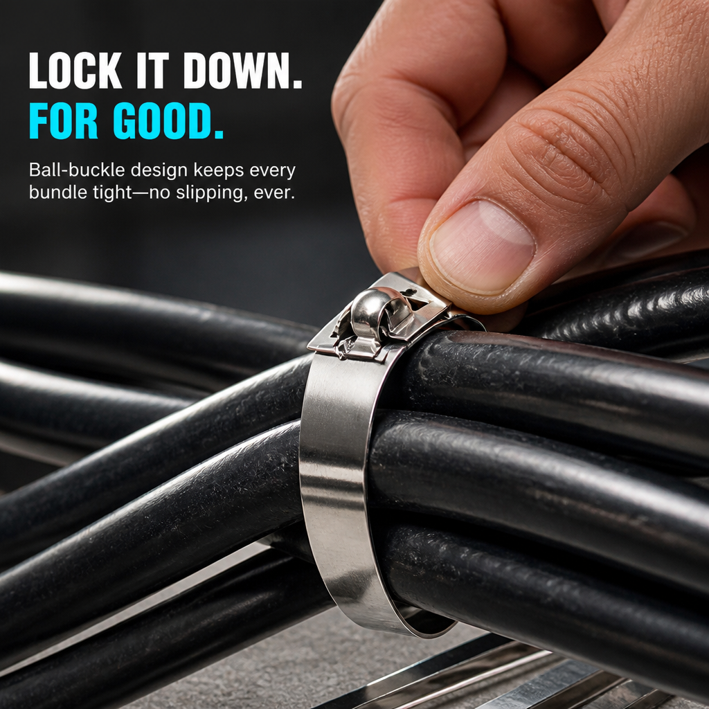 TitanGrip™ — Lock Cables, Pipes & Gear Tight Where Plastic Ties Snap