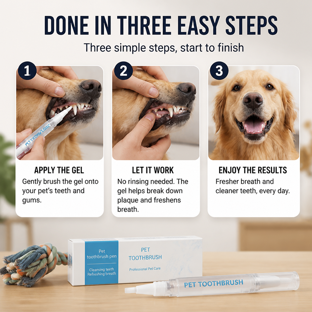 SmilePulse™ — Effortless Daily Care for a Bright Smile and Fresh Breath Your Pet Will Love
