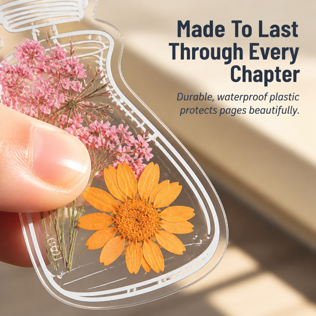 Real Pressed Flower Bookmarks for Page Marking - No Wilting