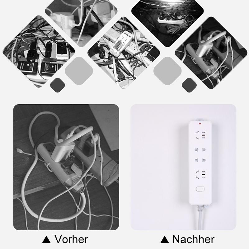 No-Drill Self-Sticking Wall Socket Organizer