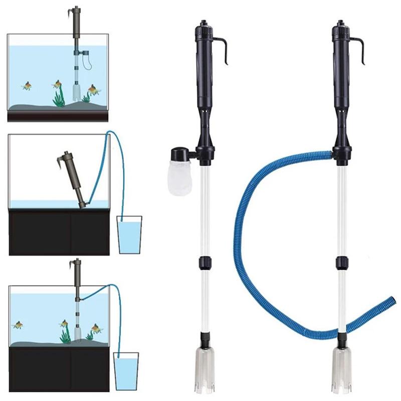 Aquarium Water Replacement System with Gravel Cleaning Tool