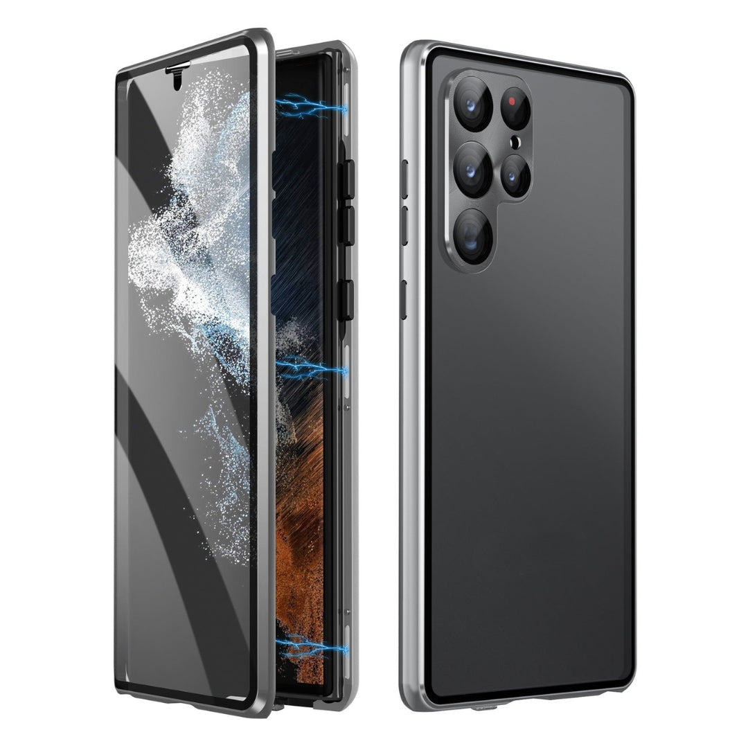 Double Glass Protected Magnetic Phone Case