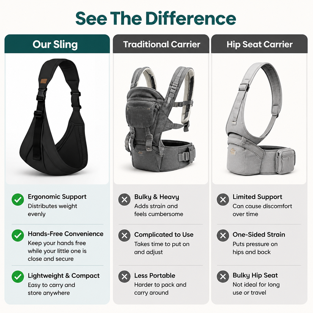 SwayNest™ Sling — Carry Your Toddler All Day Without the Back Pain or Fuss