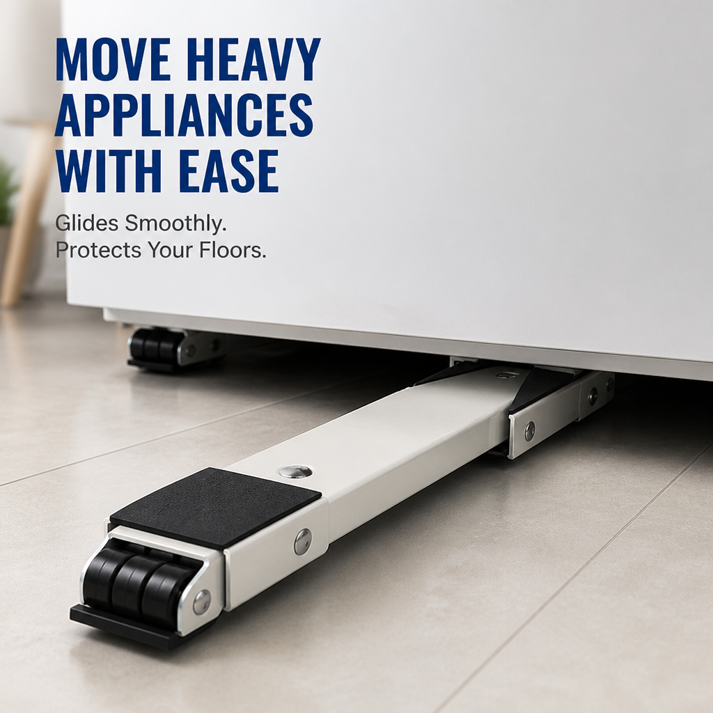 TorqueGlide™ — Move Heavy Appliances Effortlessly Without Back Pain or Floor Damage