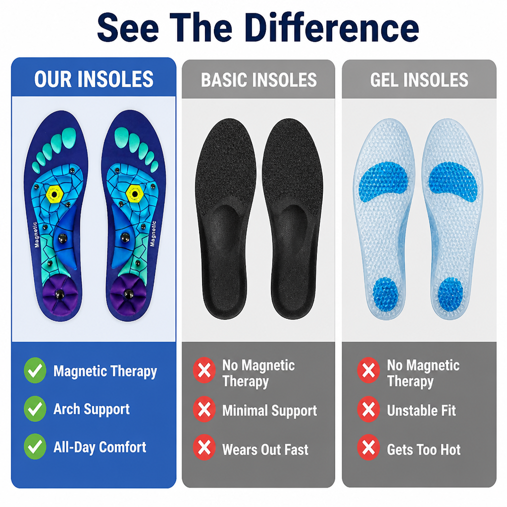 StridePulse™ Insoles — Unlock All-Day Energy and Pain-Free Steps