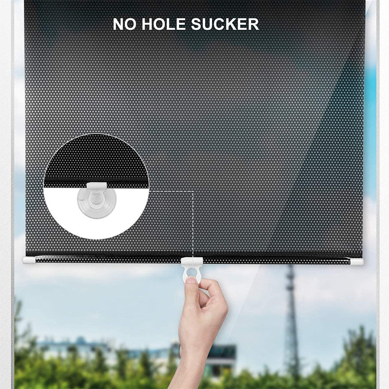 Suction Cup Window Shade – Custom Blackout Roller Blind for Home & Travel