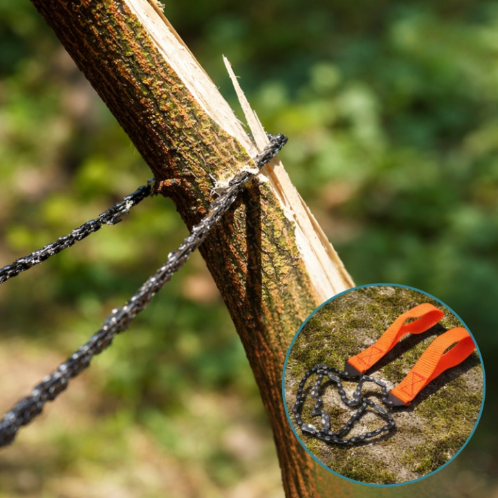 Foldable Survival Chainsaw with Fire Starter – Compact Design