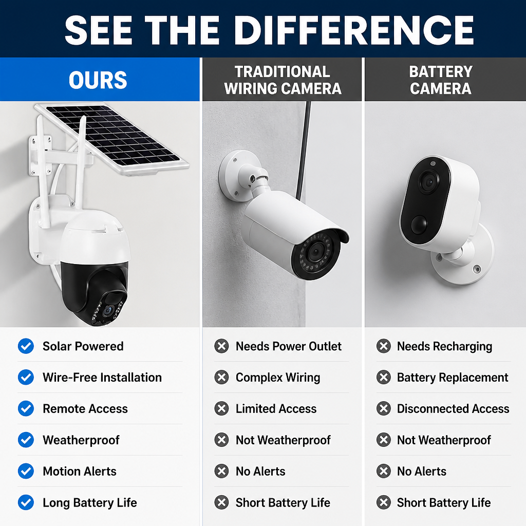 SolarSense™ Wireless Solar Surveillance Camera — Unbreakable Security Powered by the Sun, Always Watching, Always Ready