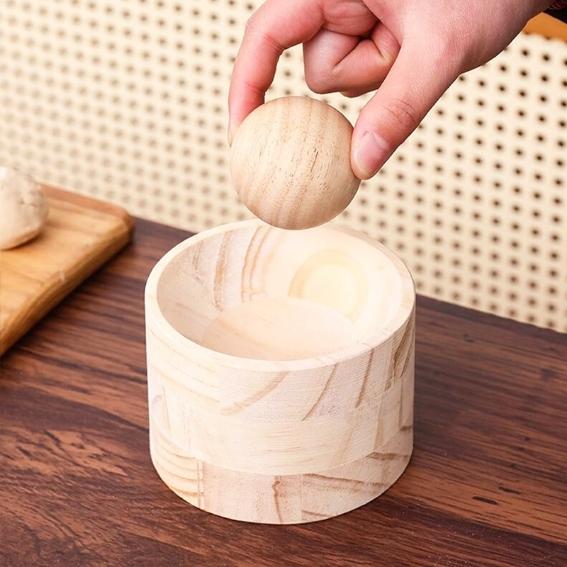 Wooden Dough Press for Uniform Portions Every Time