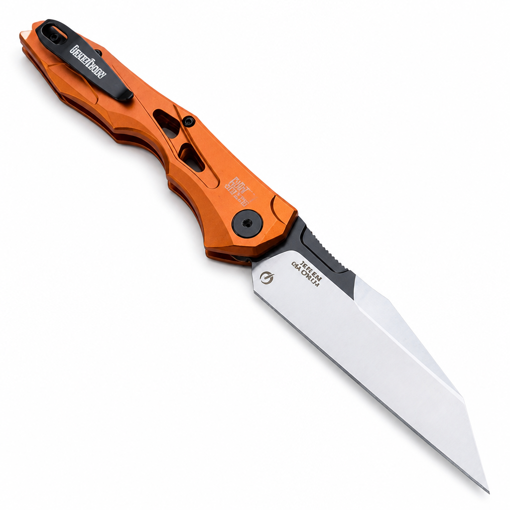 Automatic Wharncliffe Folding Knife (Aluminum Handle)