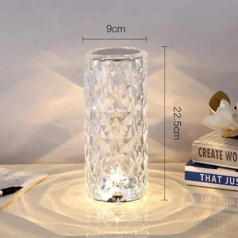 SparklingGlow | LED Crystal Touch Lamp with Remote Control and 16 Colors