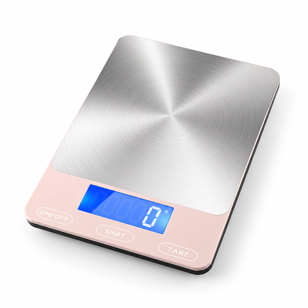 High-Accuracy Stainless Steel Digital Kitchen Scale (USB-C Rechargeable)