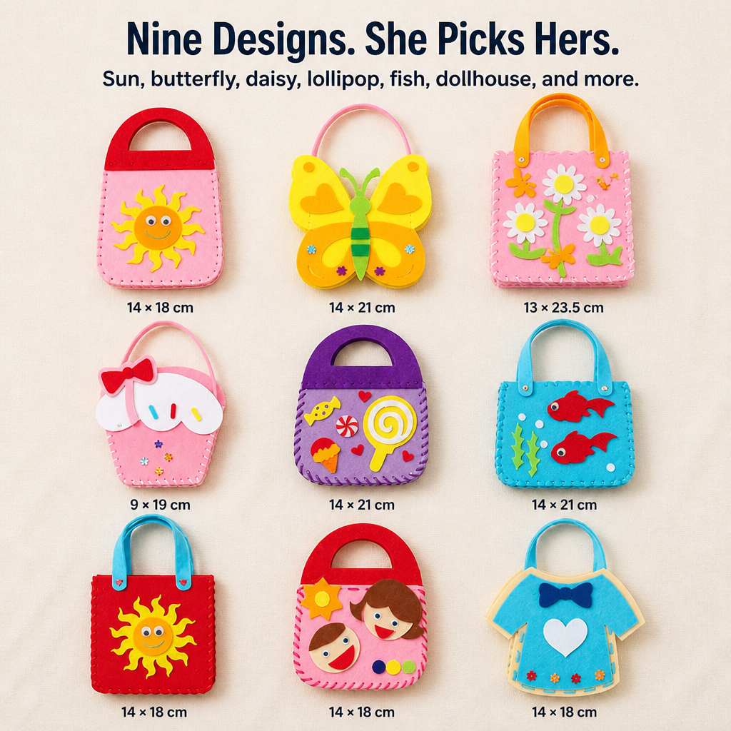 Weavy™ — Swap Screen Time for a Felt Bag Your Kid Crafts Themselves