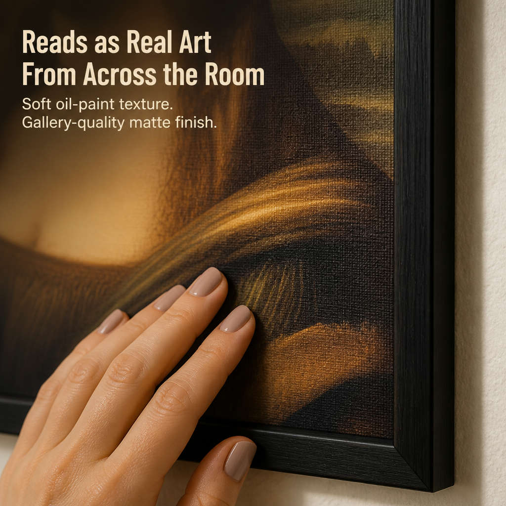 QuirkyCharm™ — Hang Mona Lisa Holding Her Nose Over Your Toilet
