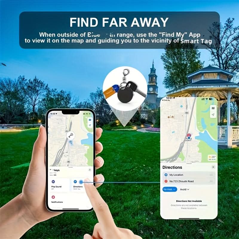 4-Pack Smart Tracker for Finding Keys, Wallets, and Luggage
