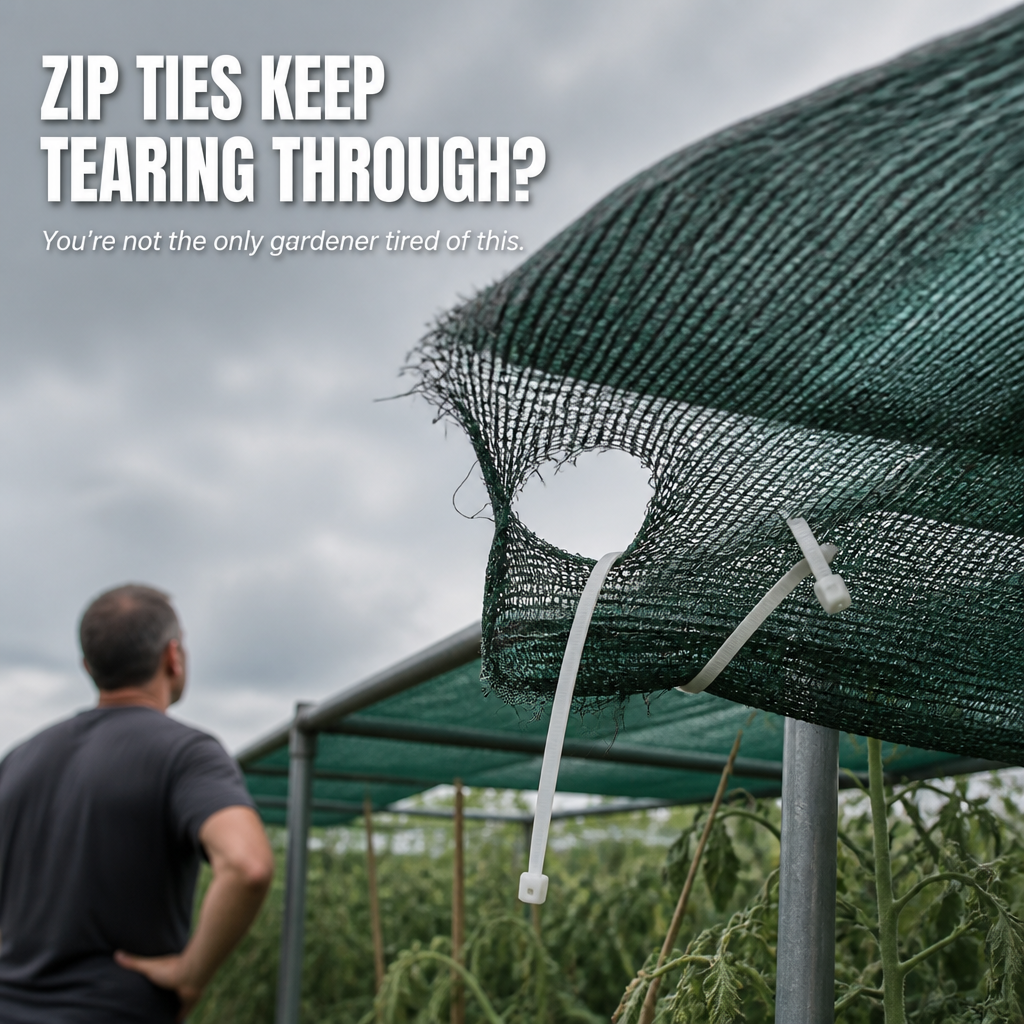 IronClasp™ — Secure Your Garden Shade Net Firmly in All Winds | 50-Pack