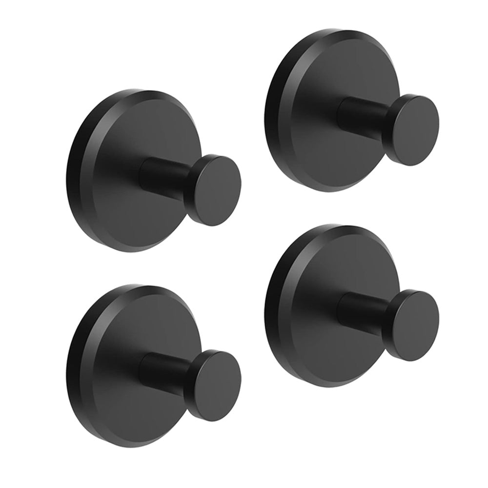 Adhesive Towel Hanger for Wall Mounting | Stainless Steel | Black, Silver, Gold | 5.5×5.5×5.6 cm
