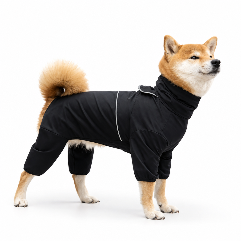 Full-Coverage Waterproof Dog Raincoat (Adjustable Fit)