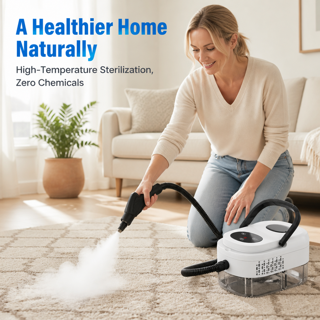 VaporaClean™ — Dissolve Stubborn Grease and Eliminate Germs Using 221°F Chemical-Free Steam
