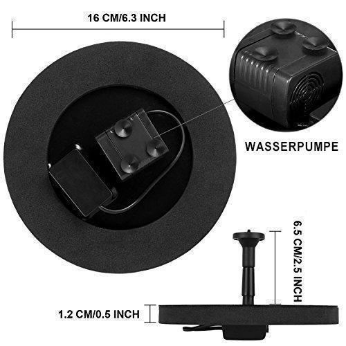 Water Fountain Pump Powered by Solar Energy for Garden Pond and Birdbath