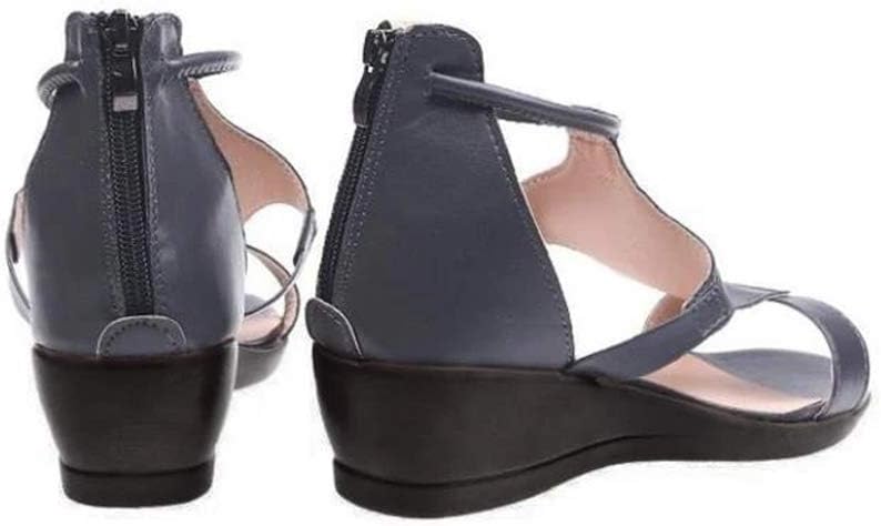 Strappy Wedge Sandals with Comfortable Footbed
