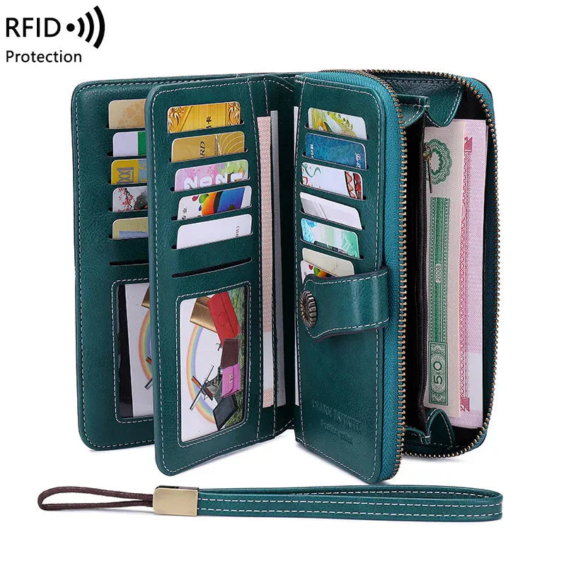 RFID Blocking Wallet for 24 Cards - Slim and Compact Design