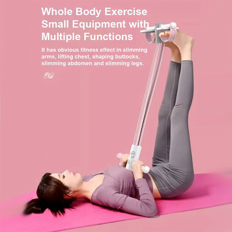 Full-Body Workout Resistance Trainer with Foot Pedals