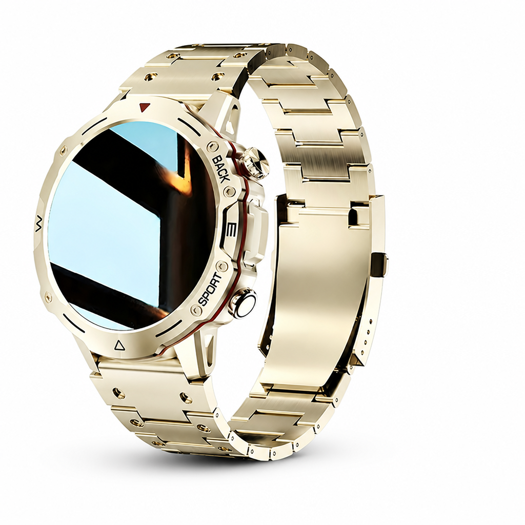1.39-Inch Touchscreen & Wireless Calling Smartwatch (Gold)