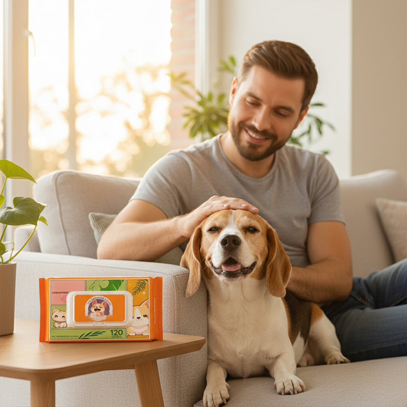 Waterless Antibacterial Gloves for Animal Care