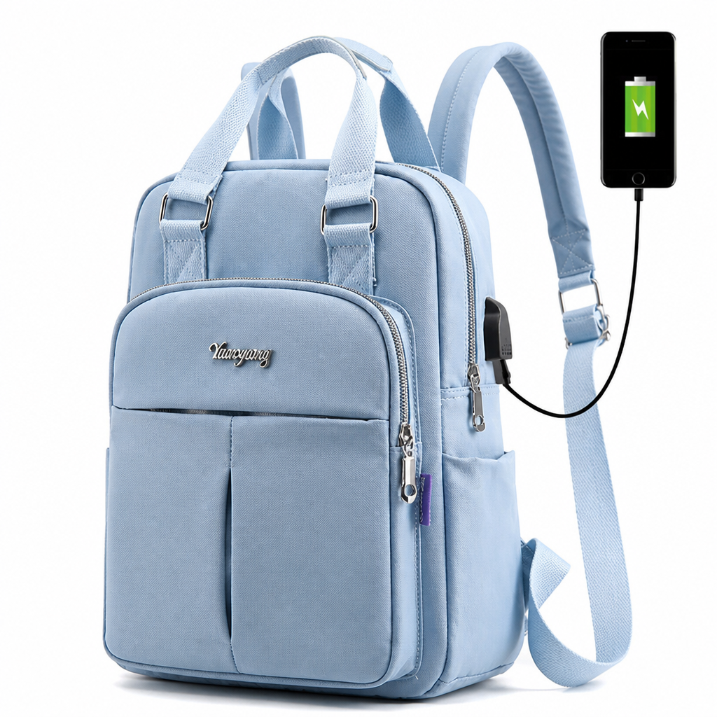 Waterproof USB-Charging Travel Backpack