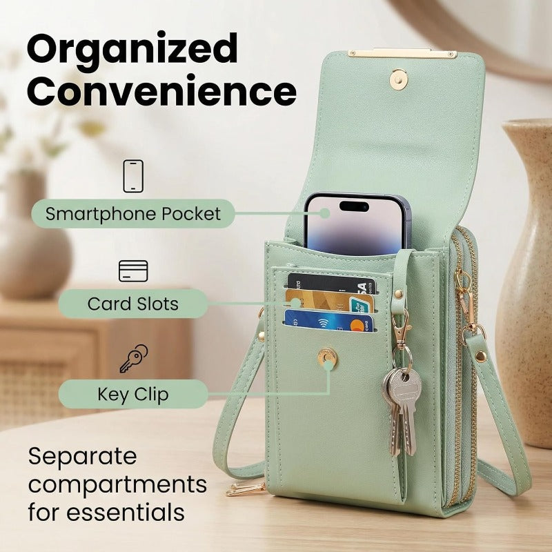 Phone Wallet with RFID Protection and Credit Card Storage