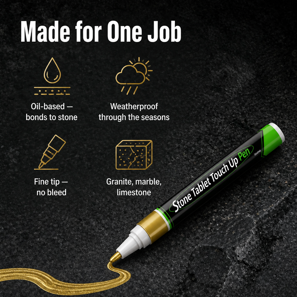 StoneVibe™ — Restore Weatherproof Sharpness to Faded Memorial Names