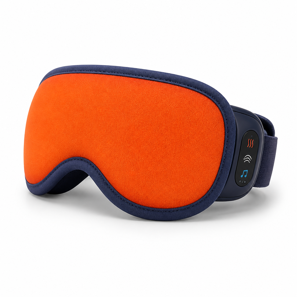 Heat & Pneumatic Compression Eye Massager (Wireless, Rechargeable)