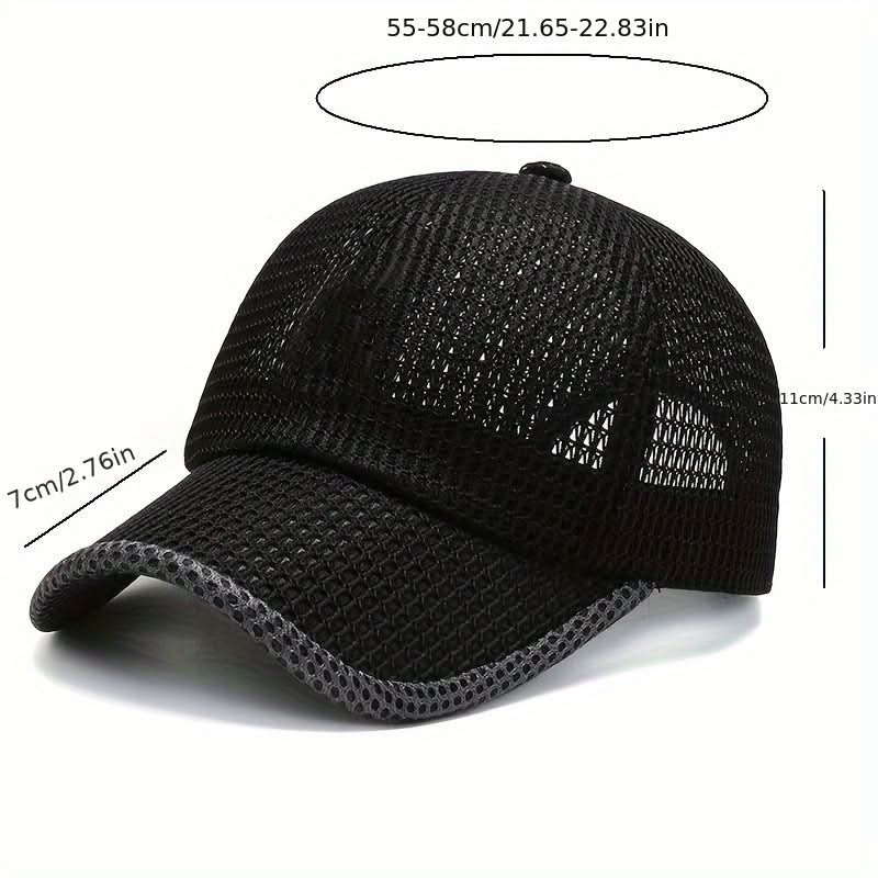 Outdoor Sun Protection Baseball Caps with Breathable Mesh Design