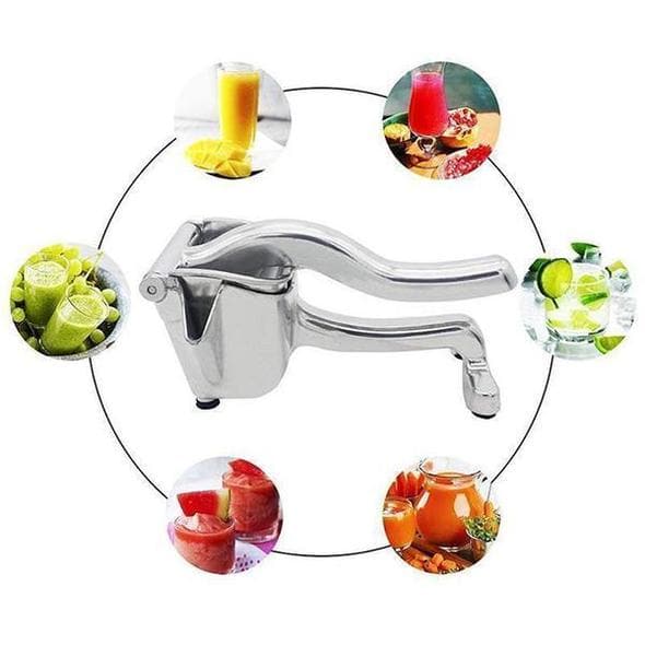 Manual Fruit Juicer | Citrus Press in Stainless Steel | Lever Grip with Non-Slip Design | PureSqueeze