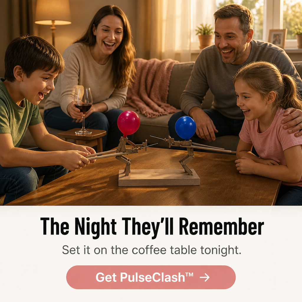 PulseClash™ — Ignite Screen-Free Wooden Battles That Have Kids Cracking Up Fast