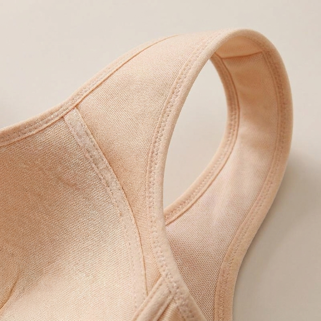 VivaFemme™ – Wireless Lace-Accent Bra with Front Closure