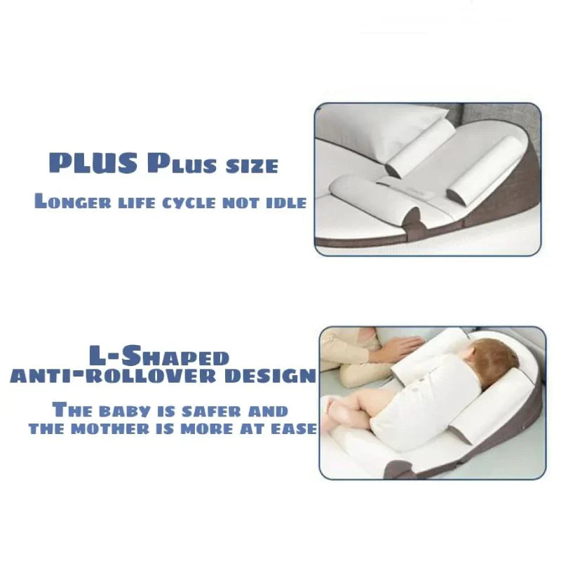 Baby Sleep Positioner Wedge Pillow for Infants – Reflux Relief Aid
