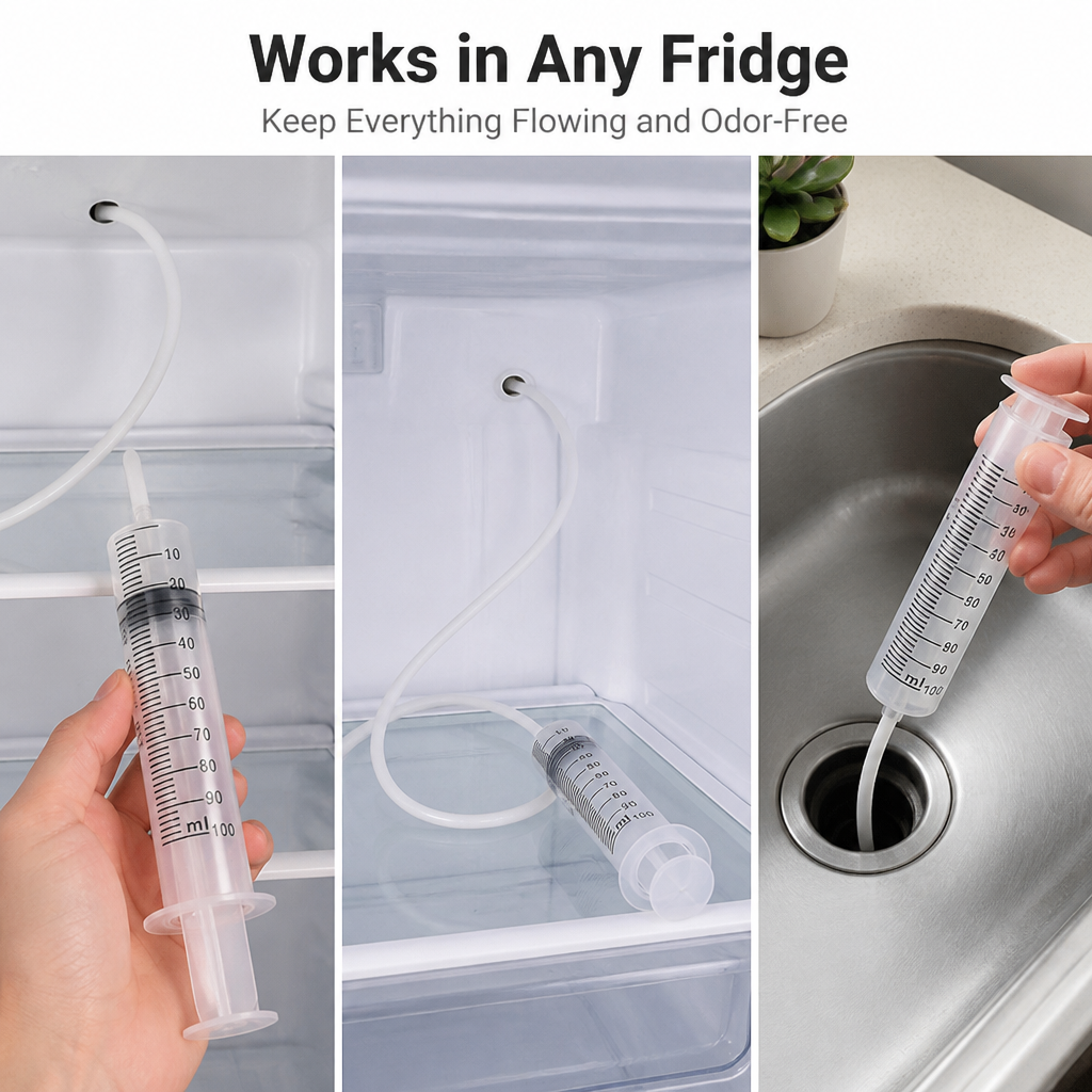 DrainEase™ — End Fridge Leaks and Stale Smells for Good