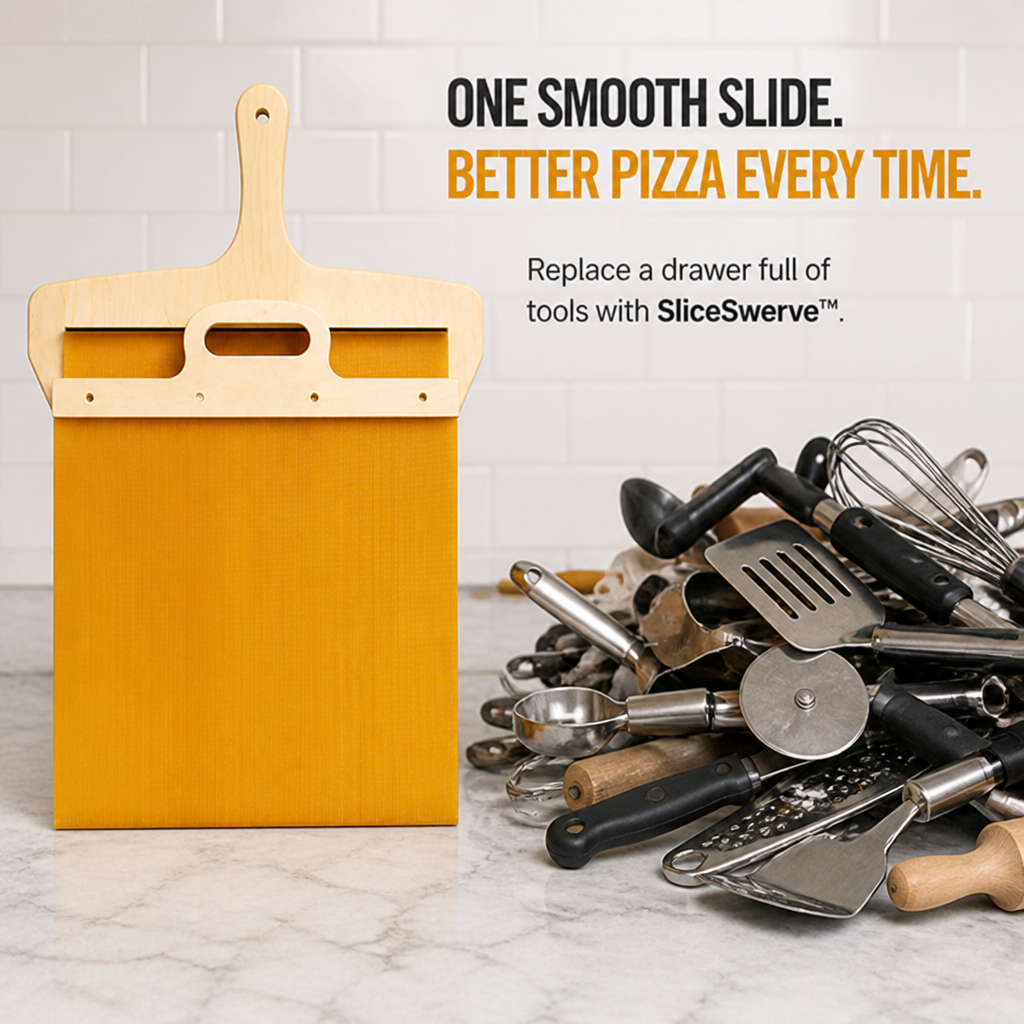 SliceSwerve™ — Glide Your Pizza Like a Pro with Crisp Crusts and Perfect Toppings Every Time