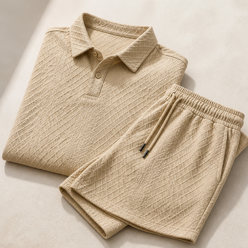 StratusEdge™ Men’s Diamond Pattern Suit — Stay Fresh, Sharp, and Unstoppable All Day Long