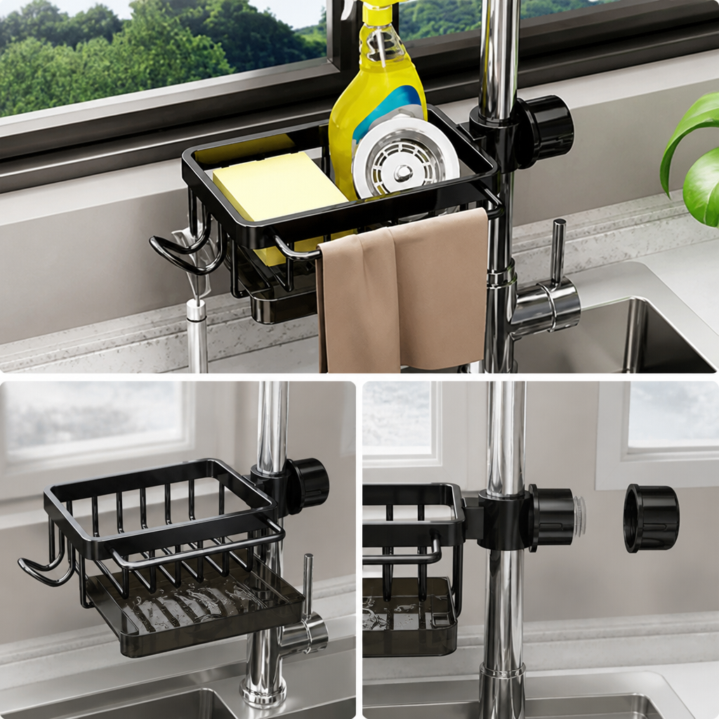 AquaNest™ — Transform Your Sink into a Dry, Clutter-Free Sanctuary Instantly