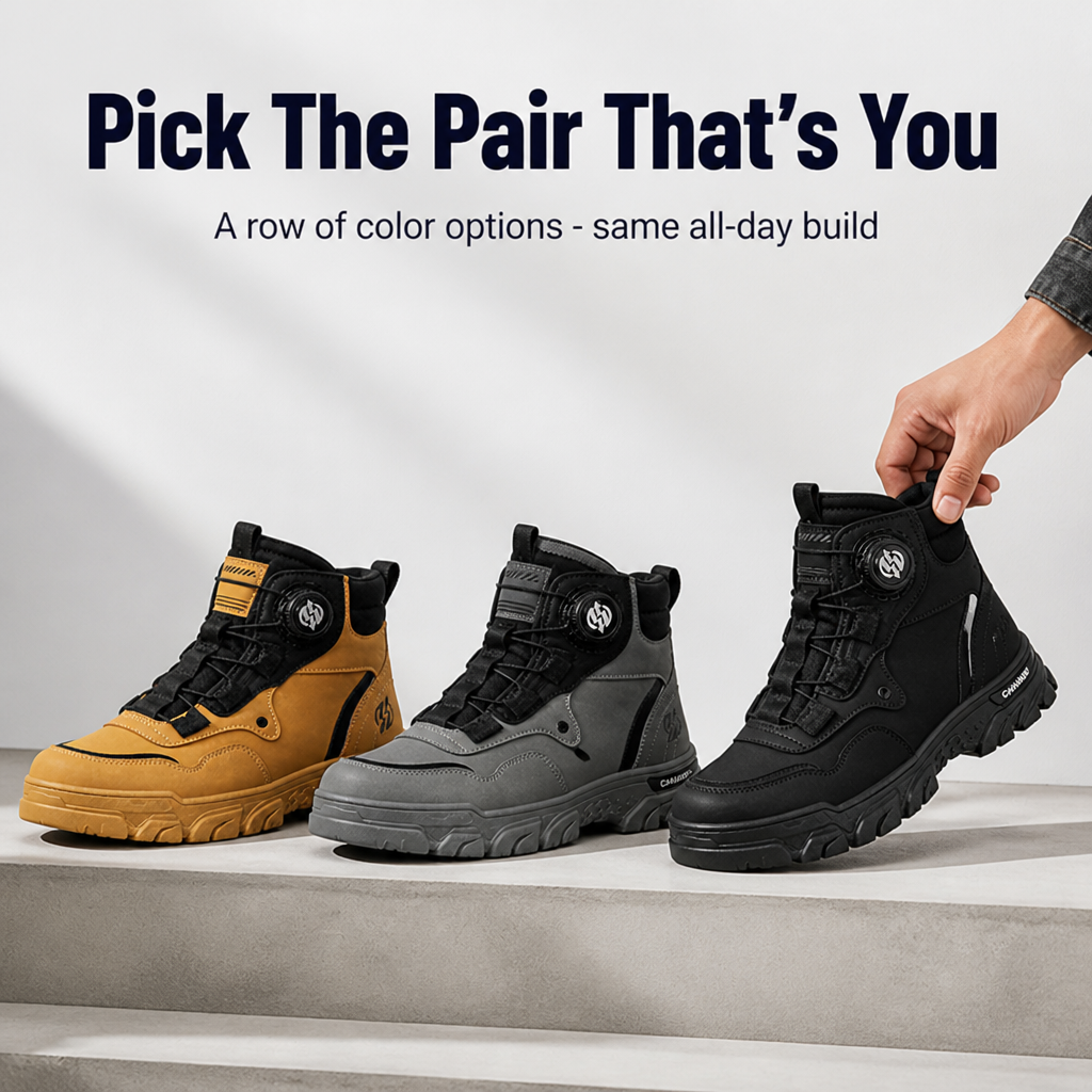 TitanStride™ — Unstoppable Grip and All-Day Dry Comfort for Tough Jobs