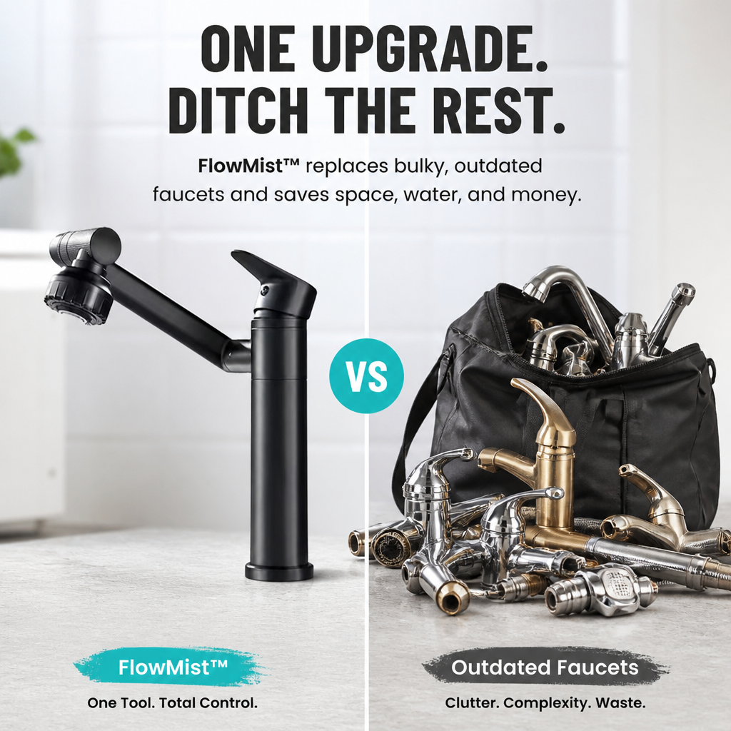 FlowMist™ — Swivel to Every Corner and Rinse Splash-Free Every Day | Full Faucet Upgrade