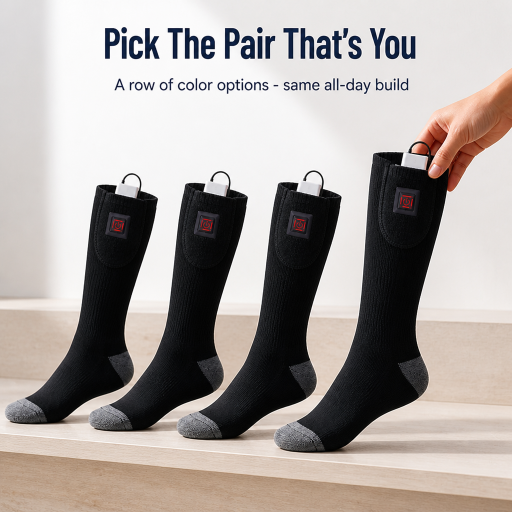 ThermaStep™ Heated Socks — Unstoppable Warmth That Kicks Cold to the Curb