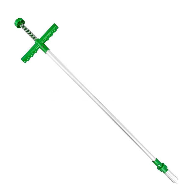 Foot Pedal Weed Remover with Triple Steel Claw Design